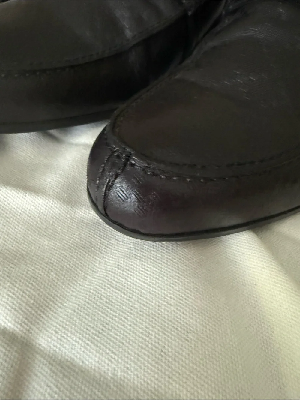 Gucci Black Leather Lux Diamante  Loafers